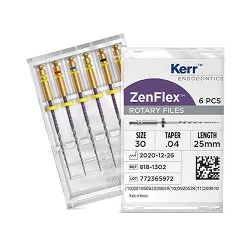 ZenFlex NiTi File 25mm .06 Size 30 Pack of 6