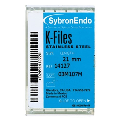 K-FILES 21mm Series 15-40 1 SST Assorted Pack of 6