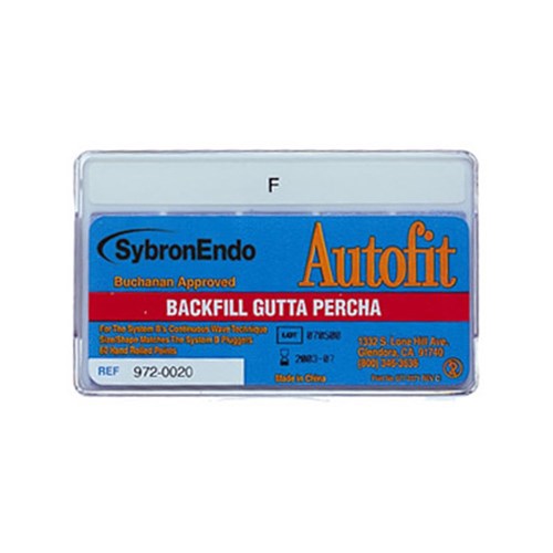 Autofit Gutta Percha Points Backfill Fine Medium pkt 60