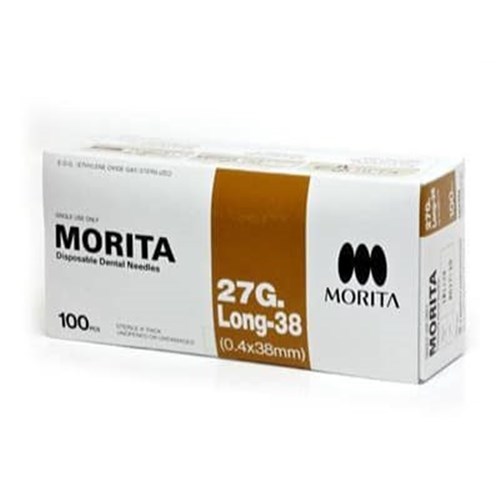 Morita Needle 27G Long 38mm Box of 100