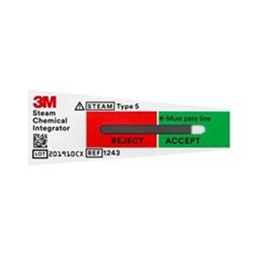 3M Attest Chemical Indicator for Steam Type 5 / 100pk