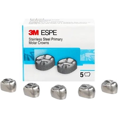 Slim Fit SS Crown J-D-UL-2 Primary Molar pkt 5