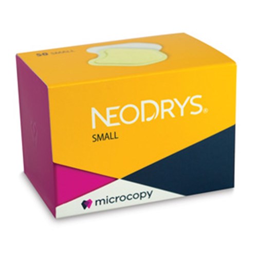 Neodrys Saliva Control Small Pad White-Backing Yellow Box50