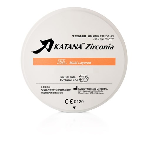 Katana Zirconia Multi A Light 98.5mm X 14MM CAD/CAM Disc