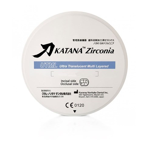 Katana Zirconia UTML A1 98.5mm X 14MM CAD/CAM Disc