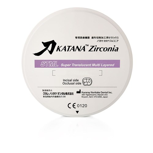 Katana Zirconia STML B2 98.5mm X 18MM CAD/CAM Disc