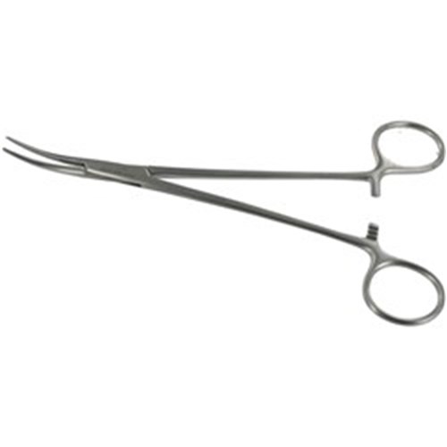 Haemostatic forceps halstered