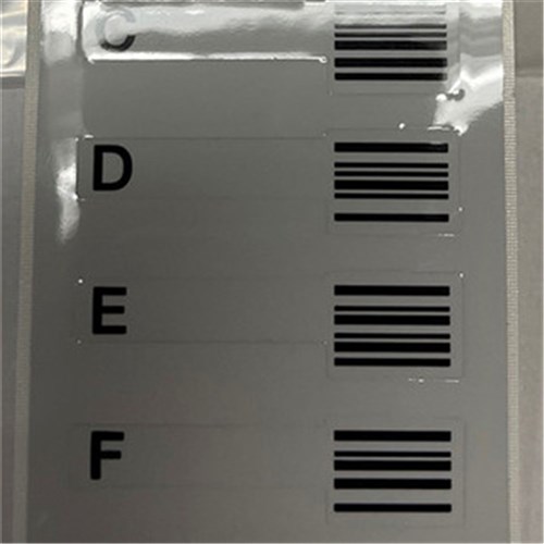 Label Set Barcode 1 - A-F DWX-52