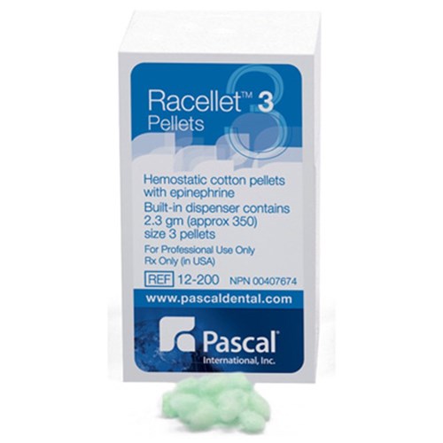 Pascal Racellet Hemostatic Cotton pellets #3 2.3g pkt 350