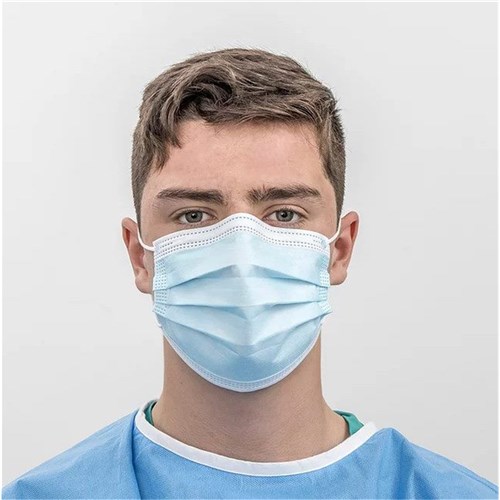 Procedure Blue Mask Level 3 Earloop Box 50