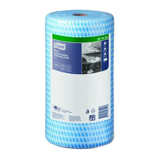 Durawipe Blue Cloths 30x50cm 45M Roll