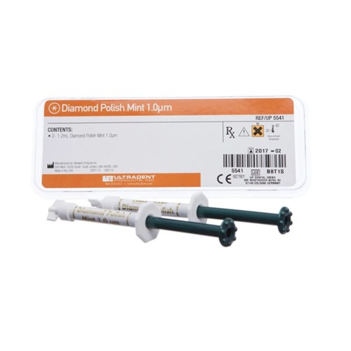 Diamond Polish Mint 2x1.2ml Syringes 1.0 Micron