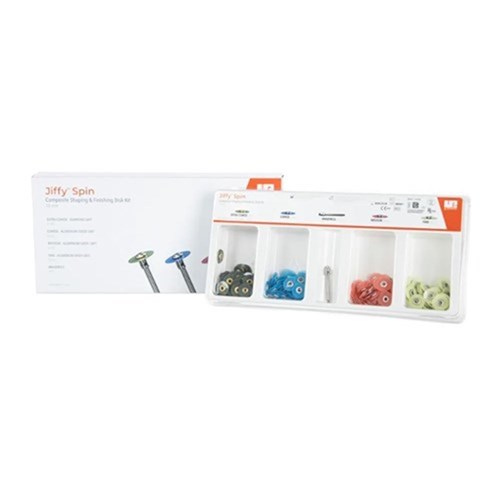 Jiffy Spin Discs Starter 10mm Kit 50x4 Grits + 2 Mandrels