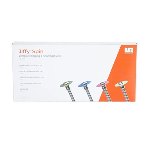 Jiffy Spin Discs Starter 10mm Kit 50x4 Grits + 2 Mandrels
