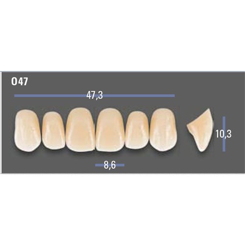 VITAPAN EXCELL Classical Upper Anterior Shade A1 Mould O47