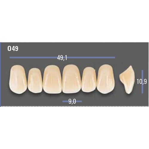 VITAPAN EXCELL Classical Upper Anterior Shade A1 Mould O49