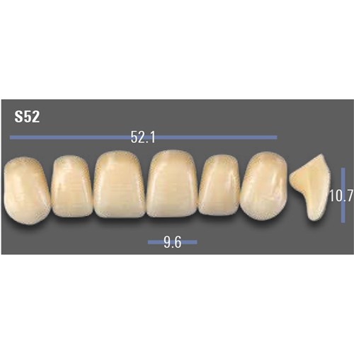 VITAPAN EXCELL Classical Upper Anterior Shade A1 Mould S52
