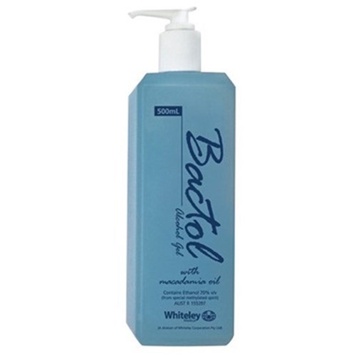 BACTOL Blue Hand Sanitiser Gel 500ml with Pump