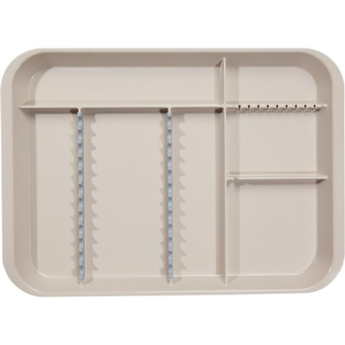 B LOK Tray Divided Beige 33.97 x 24.45 x 2.22cm