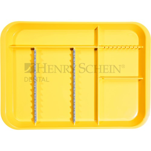 B Lock Tray Divided Neon Yellow