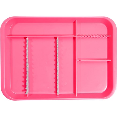 B Lock Tray Divided Neon Pink