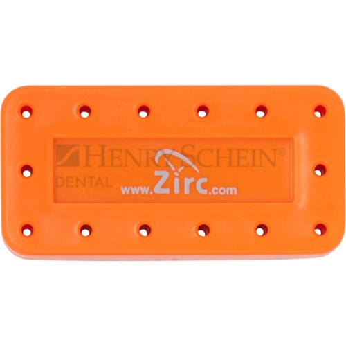 Bur Block Magnetic Large 14 Holes Neon Orange