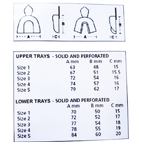 HI TRAY Perforated Lower Size 1