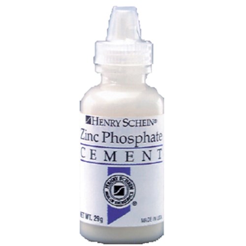 Henry Schein Zinc Cement Powder Snow White 29g bottle