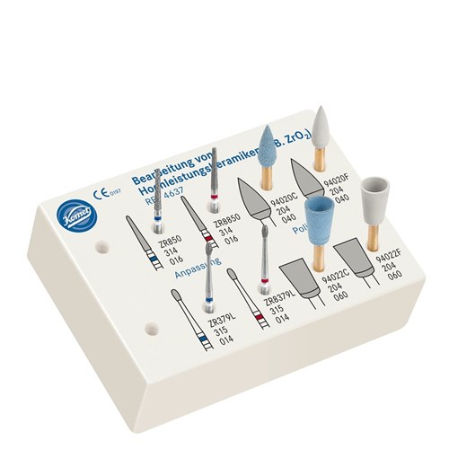 Zirconia/All-Ceramic Polishing Kit #4637A with 8 Instruments