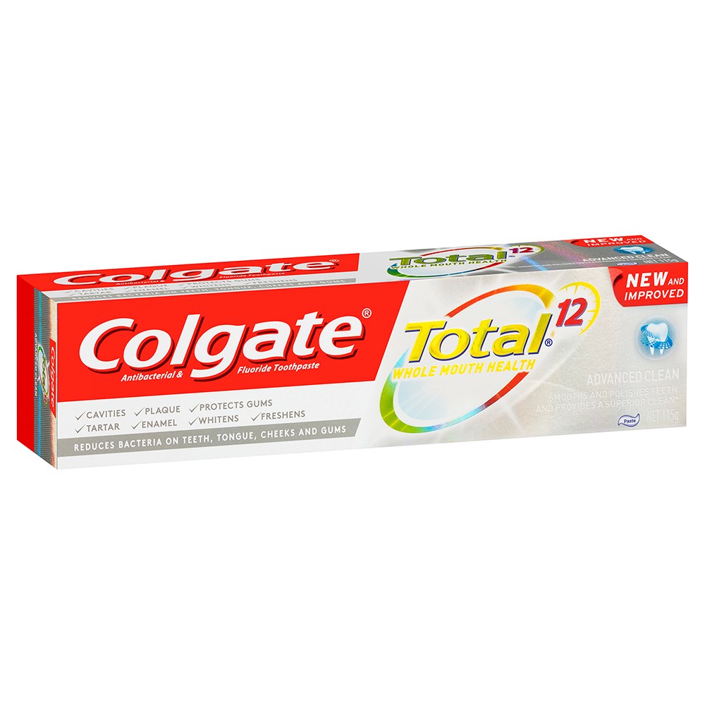 CGTH02822A Colgate Total Advanced Clean Toothpaste 115g box of 12