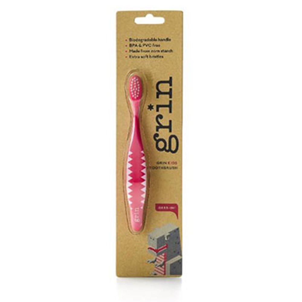GR2016206 Grin Kids Strawberry Toothbrush ea Henry Schein New Zealand