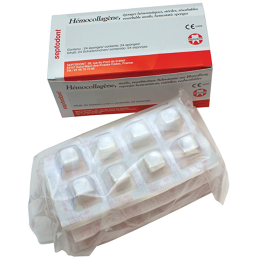 IV HEMOCOLLAGENE Hemocollagene Haemostatic Sponge Box 24 Henry 