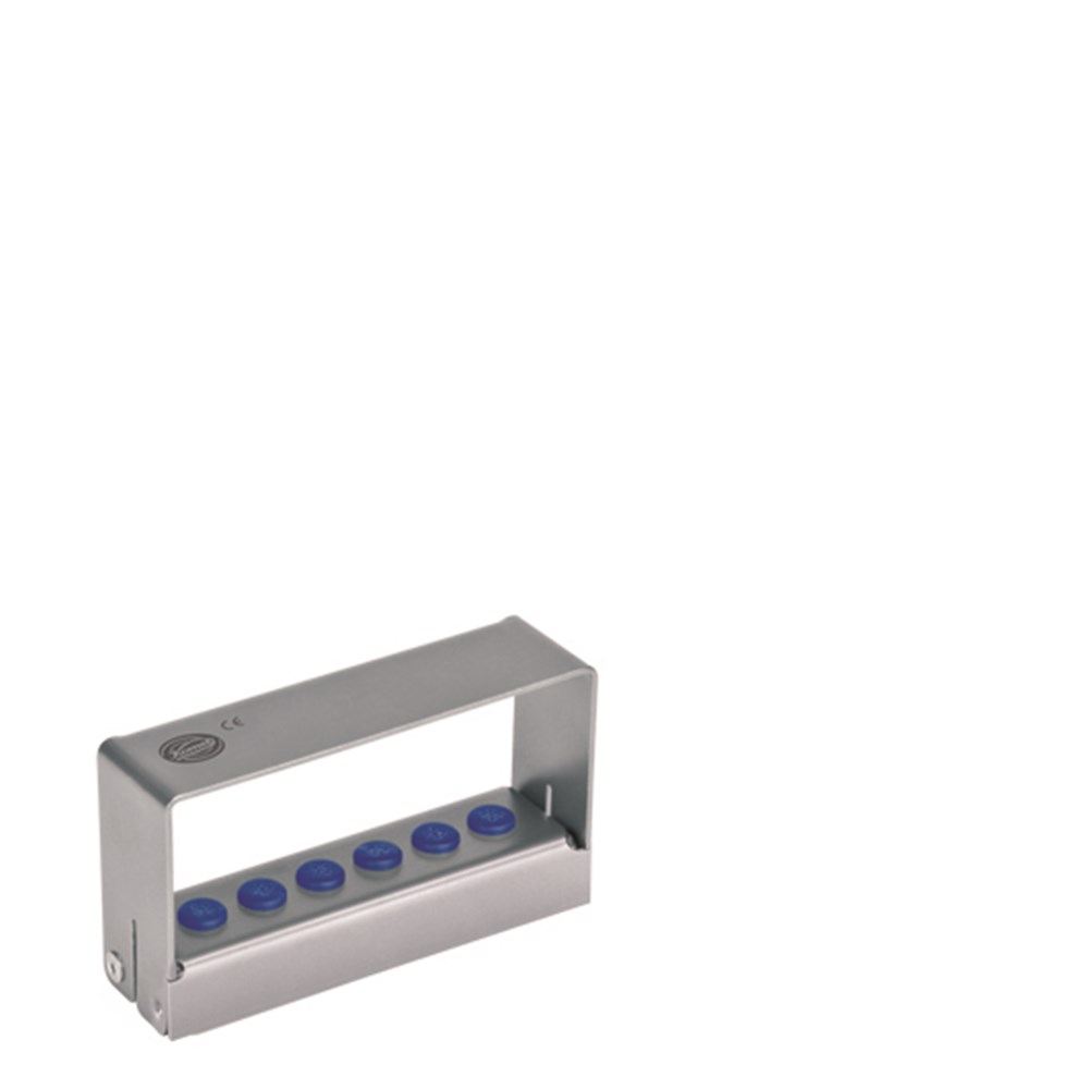 K9890L4 Bur Block Stainless Steel Univ Holder for 6Burs Max37mm